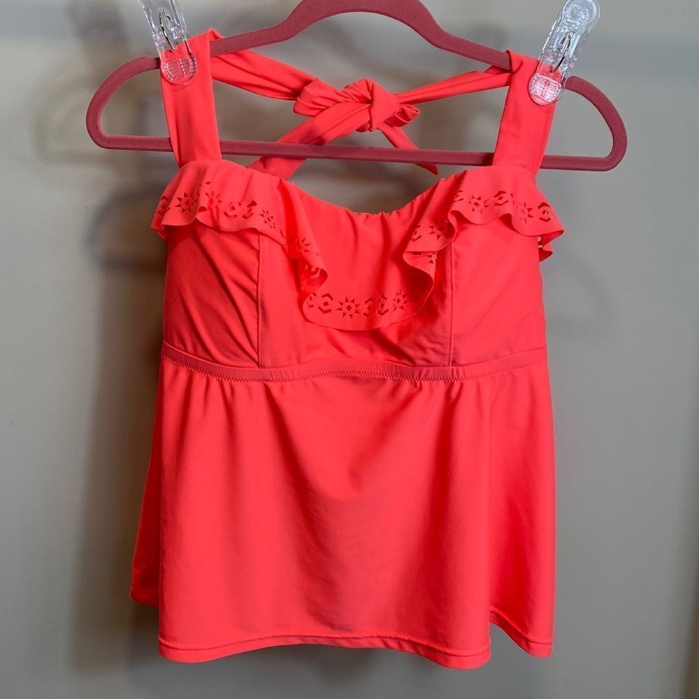 Jessica Simpson Coral Bikini Top